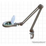 Magnifying glass with LED light, 127 mm