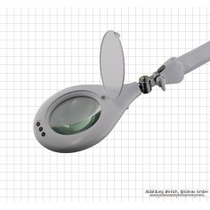 Darba lupa ar LED apgaismojumu, 127mm, galda skava 2