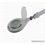 Darba lupa ar LED apgaismojumu, 127mm, galda skava