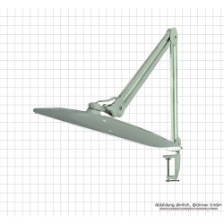 Darba lampa LED, 1200 lūmenu, galda skava