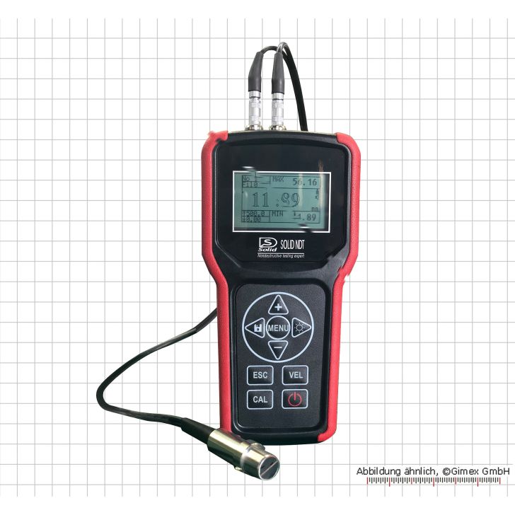 Ultrasonic thickness gauge 0.75 - 400 mm