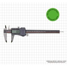 Digital caliper 150 mm, with calibration certificate