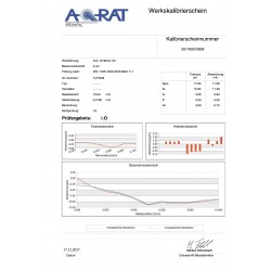 Ciparnīcas indikators ar akmens gultņiem, 10 x 0,01 mm, ar kalibrēšanas sertifikātu