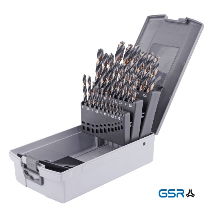 Drill bit set 25 pcs HSS 1 - 13 mm