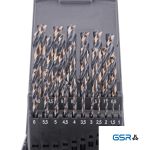 Drill bit set 25 pcs HSS 1 - 13 mm