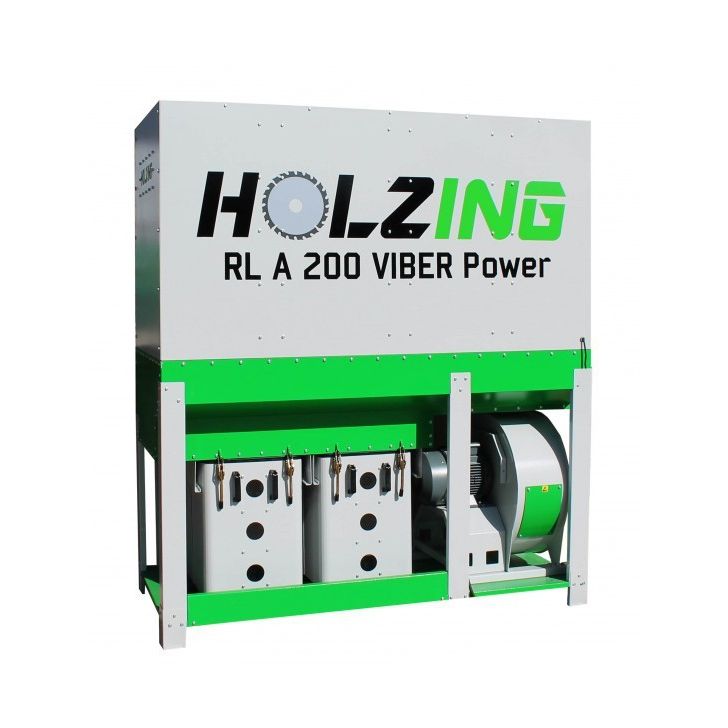 Skaidu nosūcējs HOLZING RLA 200 VIBER Power SAFE, 5500W, 6500 m³/h