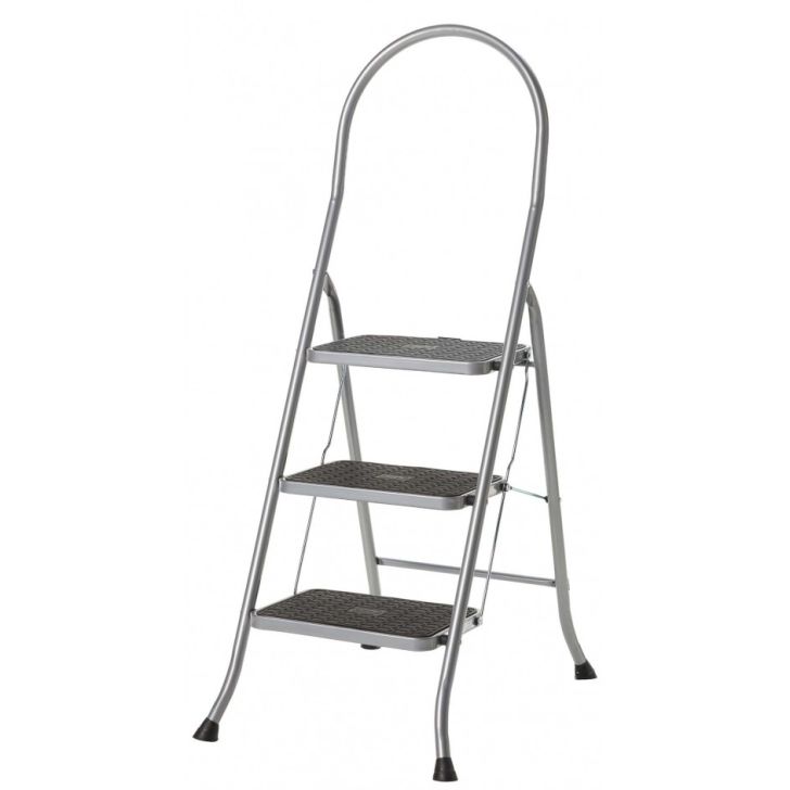 Ladder Cromato Silver 3-plus (3 steps)