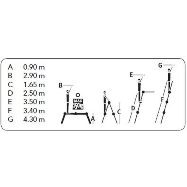 Multifunctional folding ladder Varitrex Plus