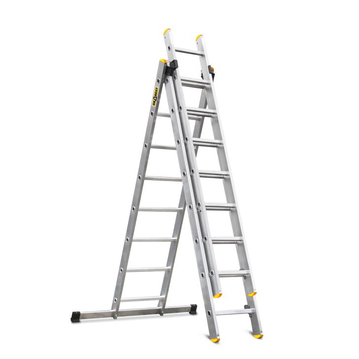 Лестница многофункциональная трехсекционная DRABEST PRO 3x8
