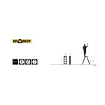 Лестница алюминиевая двусторонняя DRABEST DD6