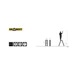 Divpusējas alumīnija kāpnes DRABEST DD7