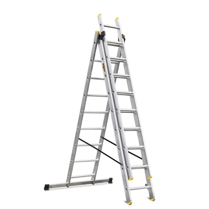 Three-part multifunctional ladder DRABEST PRO 3x9