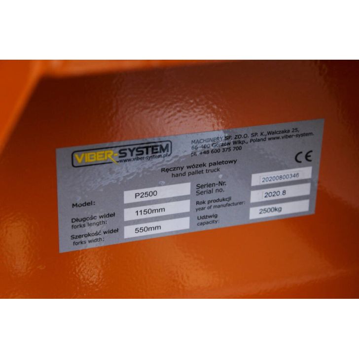 Palešu ratiņi P 2500 1150 mm, 2500 kg, NE