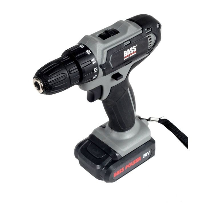 Аккумуляторная дрель 20 В, с набором аксессуаров 94 шт.