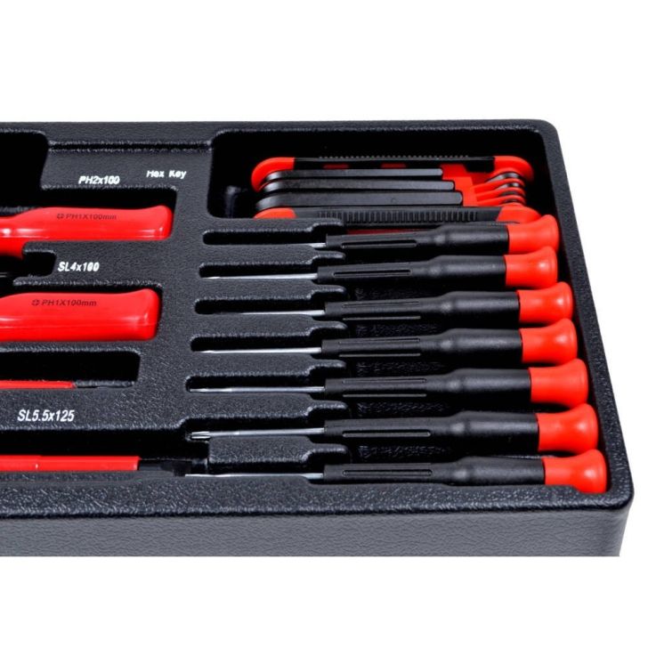 Tool cabinet insert, electric screwdrivers