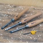 Virpošanas kaltu komplekts ar maināmiem rezerves asmeņiem 3 gab