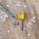 Virpošanas kaltu komplekts ar maināmiem rezerves asmeņiem 3 gab