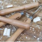 Virpošanas kaltu komplekts ar maināmiem rezerves asmeņiem 3 gab