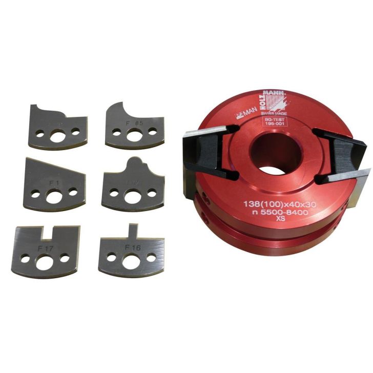 Frēzgalva ar nažu komplektu Holzmann UNISET40