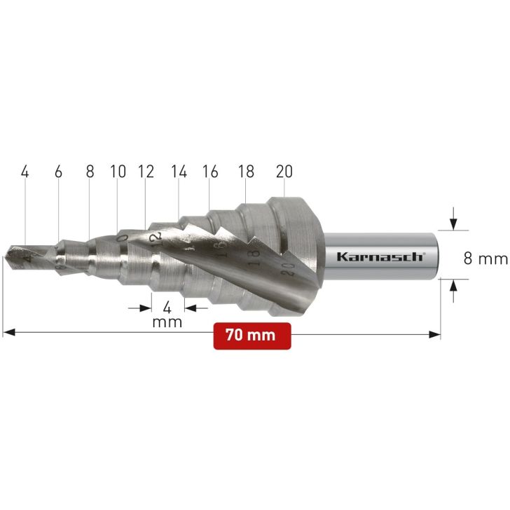 Drill bit ⌀ 4-20 mm