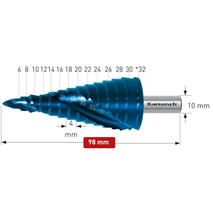 Drill bit ⌀ 6-30 mm