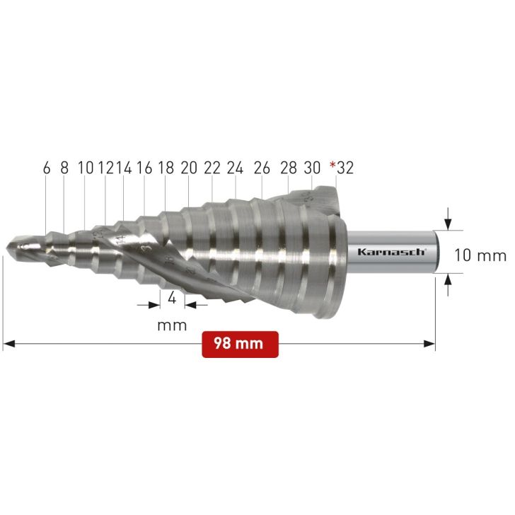 Drill bit ⌀ 6-30 mm