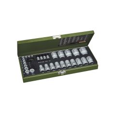 Socket wrench set Proxxon 1/4''+1/2'', 36 pcs., No 23 114