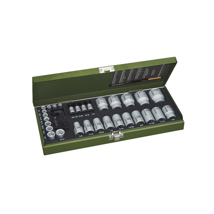 Socket wrench set Proxxon 1/4&#39;&#39;+1/2&#39;&#39;, 36 pcs., No 23 114