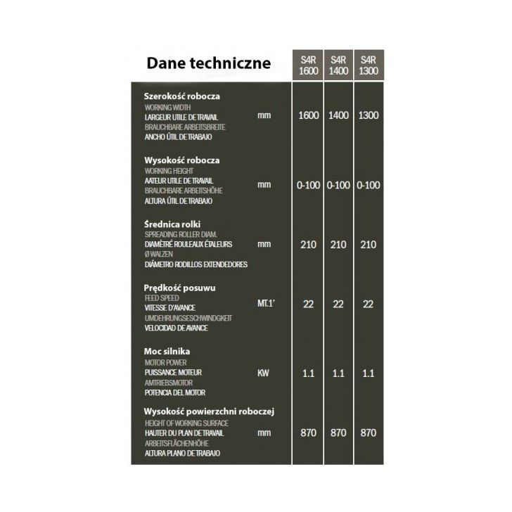 Automātiskā līmes uzklāšanas mašīna (4 veltņu) OSAMA S4R