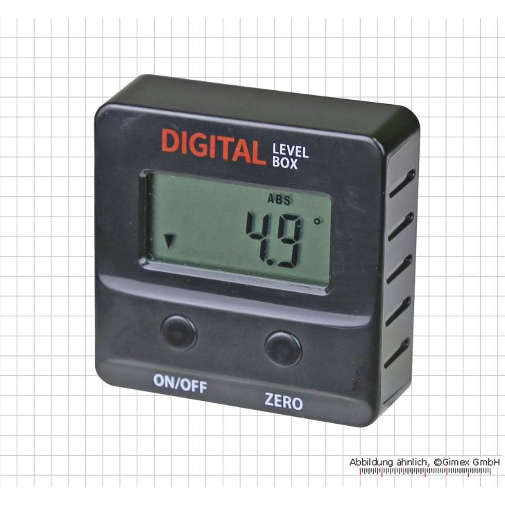 Digital spirit level 4 x 90°, 55 x 55 x 18 mm