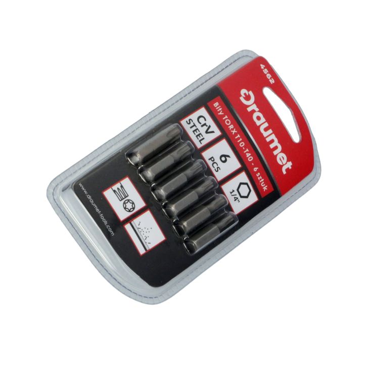 Uzgaļu komplekts TORX T10-T40 6 gab