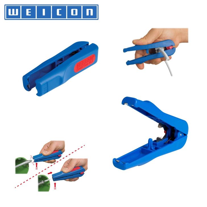 Cable stripping tool - for coaxial and conventional Combi-coaxial system No. 3, 4.8-7.5 mm