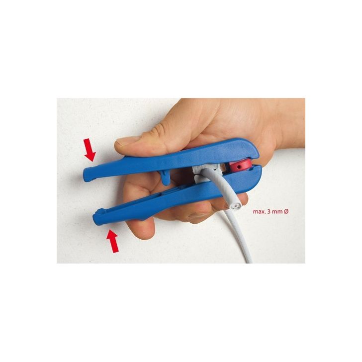 Cable stripping tool - for coaxial and conventional Combi-coaxial system No. 3, 4.8-7.5 mm