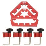 Corner fixing angle 45°/90° with clamps