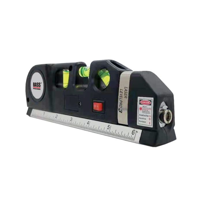 Laser level with measure and ruler, 4 in 1