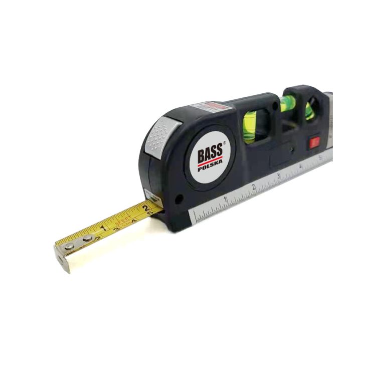 Laser level with measure and ruler, 4 in 1