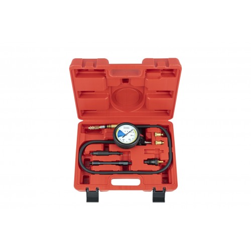 Cylinder leakage tester with adapters