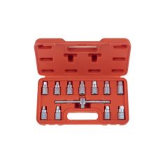 12 pcs. 3/8" oil drain plug key set