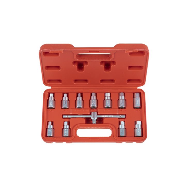 12 pcs. 3/8&quot; oil drain plug key set