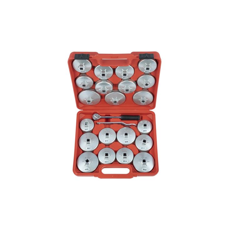 23 pcs. oil filter aluminum socket set