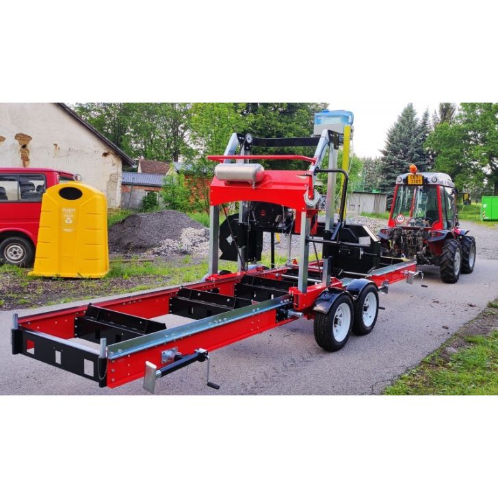 Horizontal band saw OPTIMAT TMG 910 with petrol engine