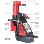 Magnetic drill ELEMENT 50 with thread cutting function