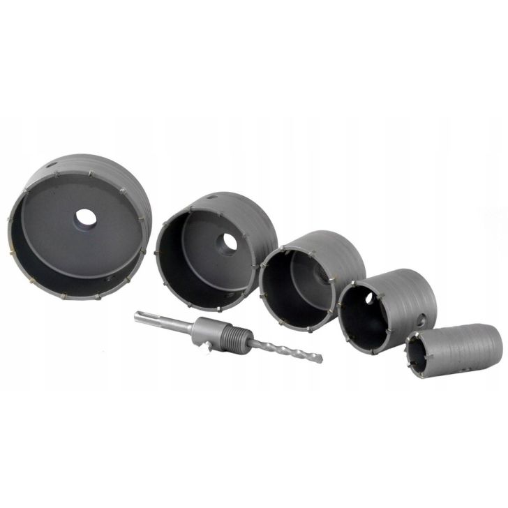 Сверла корончатые по бетону набор 40-120 (6 шт.)