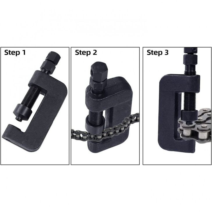 Chain breaker and riveting tools