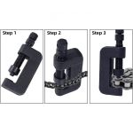 Chain breaker and riveting tools