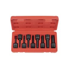 Socket wrench set M4-M16 with 1/2" socket (9 pcs.)