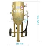 Tank sandblaster SBM-38-12 P (B) + SAFETY KIT