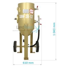 Tank sandblaster SBM-38-12 P (B) + SAFETY KIT 2