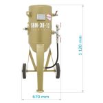 Tank sandblaster SBM-38-12 P (A) + SAFETY KIT