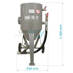Tank sandblaster SBM-76-12 C (A) + SAFETY KIT 2